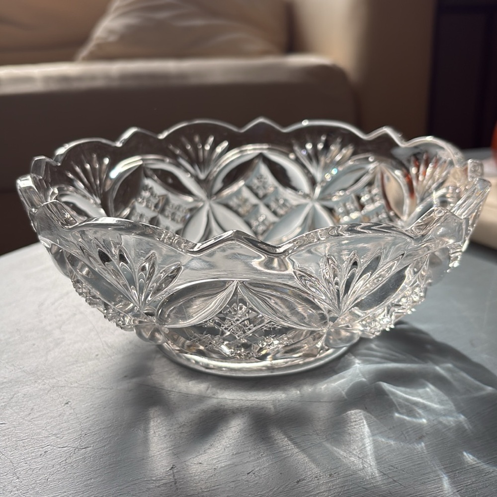 EAPG FOSTORIA GLASS CO. SYDNEY Master Berry Bowl 8” Round 1905 Rare